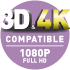 3D & 4K Compatible